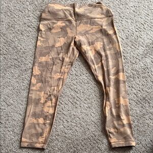 lululemon athletica Tan Camouflage Leggings